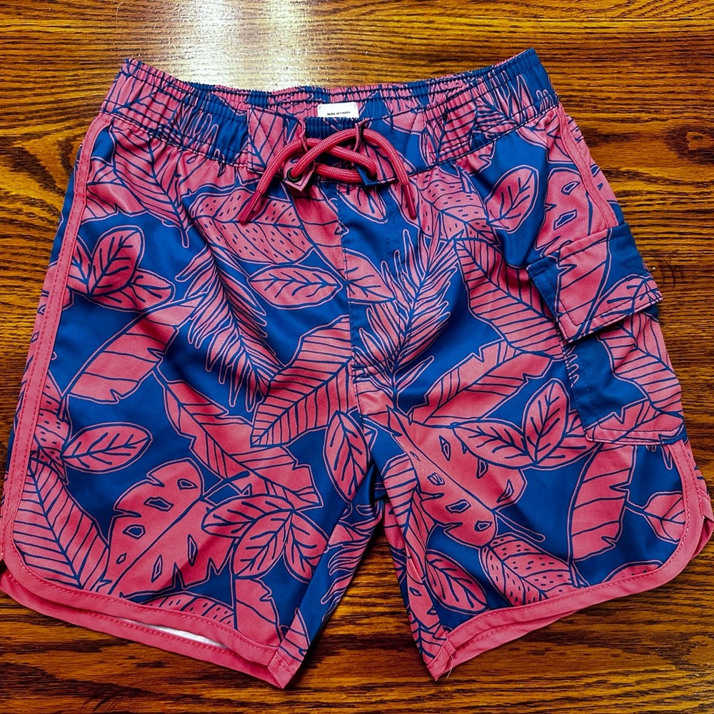 Sovereign Code Joyride Boys size 7 swim trunks shorts lined Sultan/Blue
